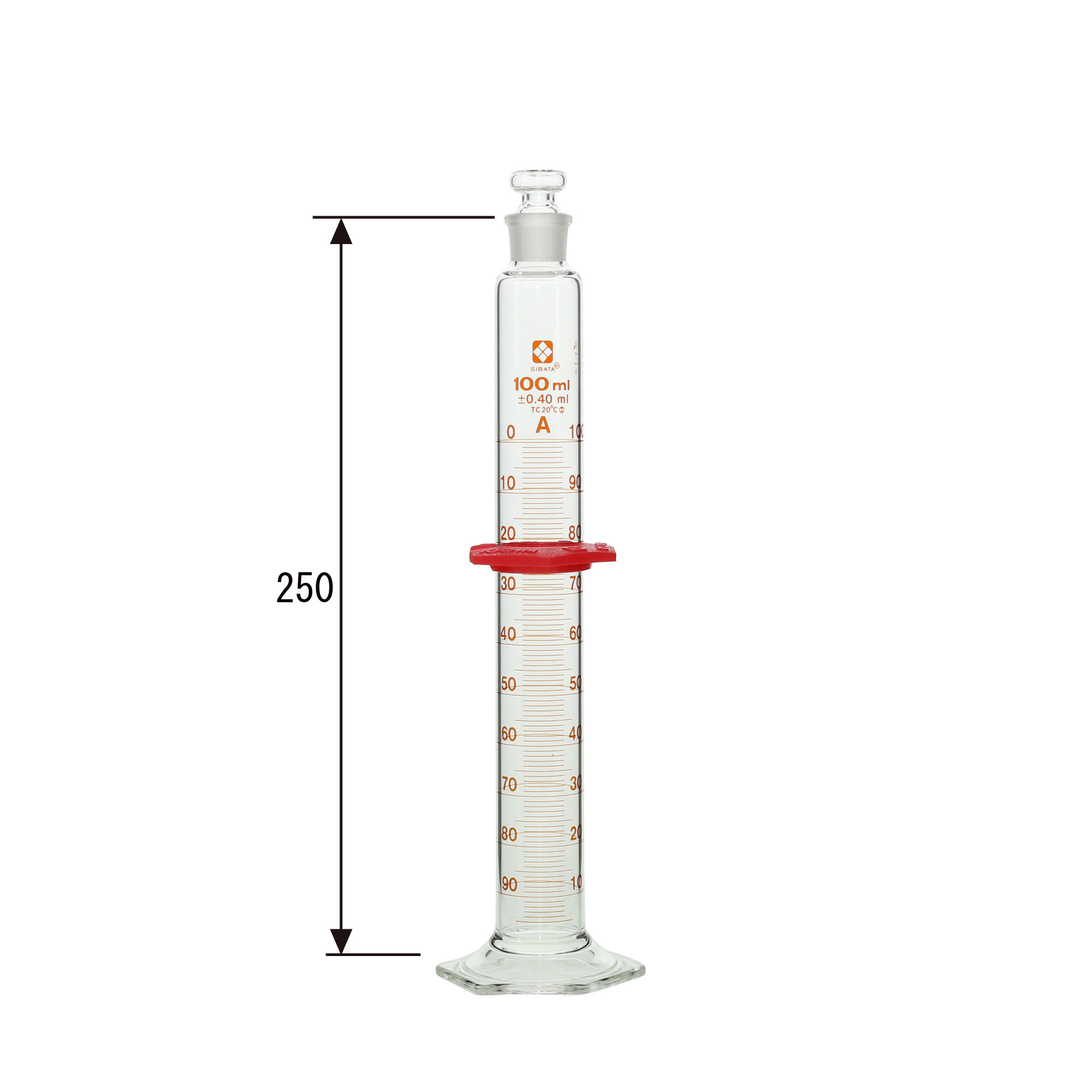 有栓メスシリンダー スーパーグレード 100mL