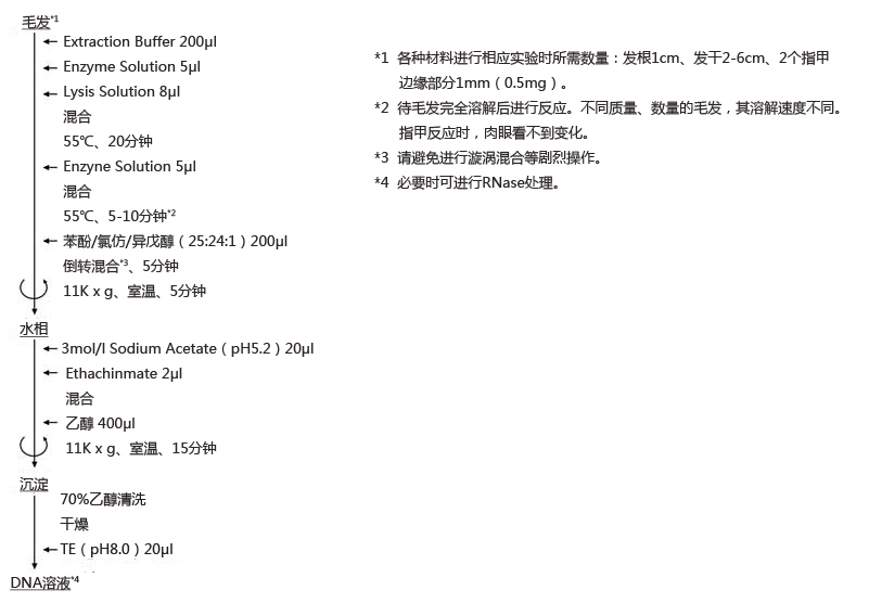 ISOHAIR                              从毛发・指甲提取DNA试剂盒